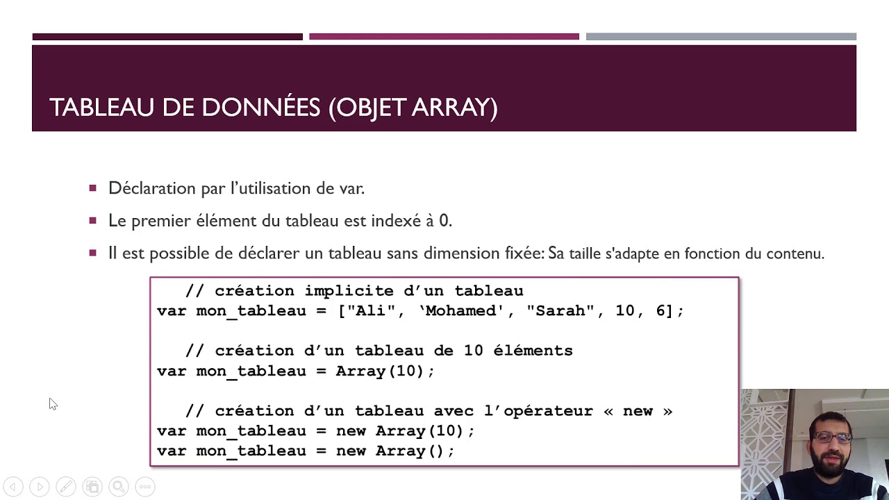 JavaScript Séance 2-Les objets prédéfinis