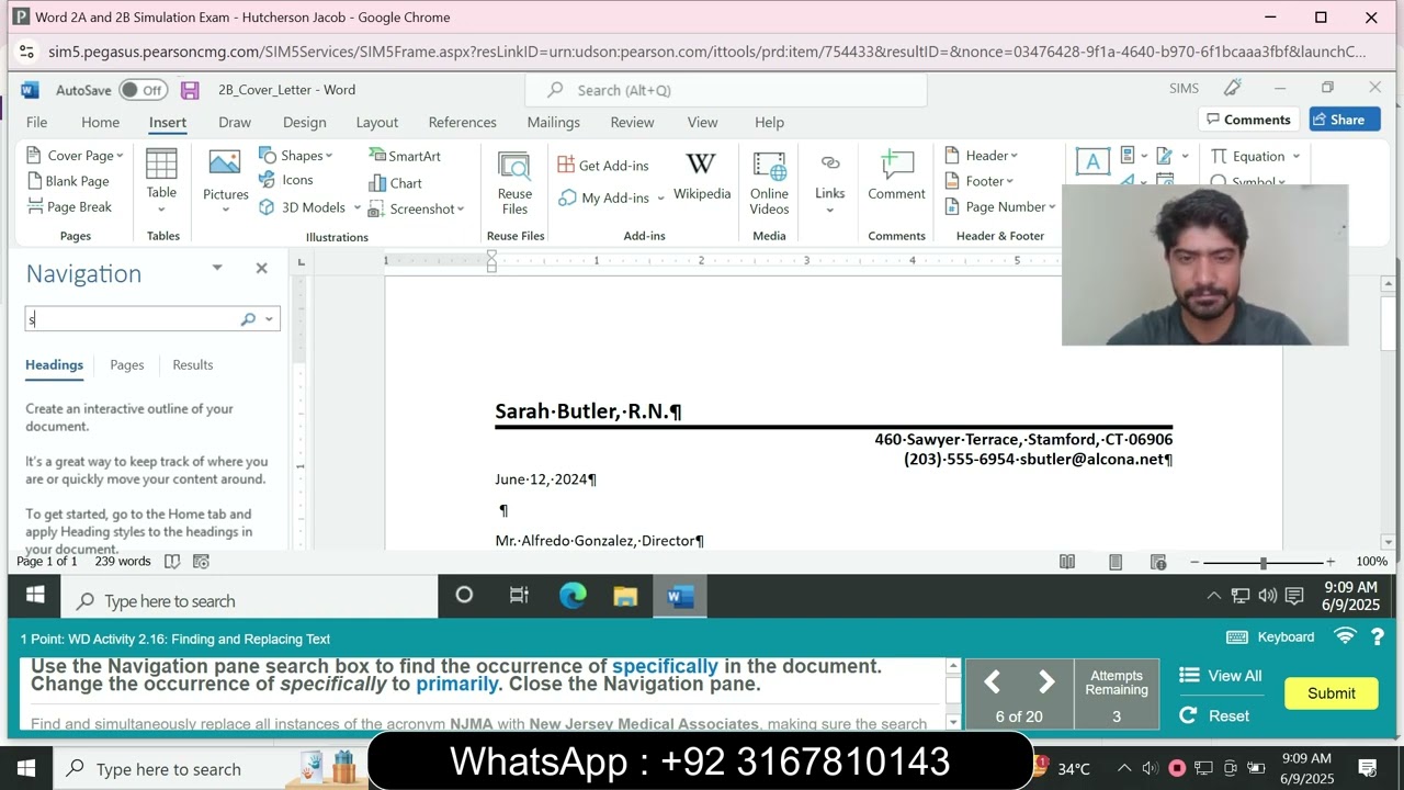 Word 2A and 2B Simulation Exam | word 2A and 2B Simulation Exam | word 2A  Simulation Exam | Word 2A