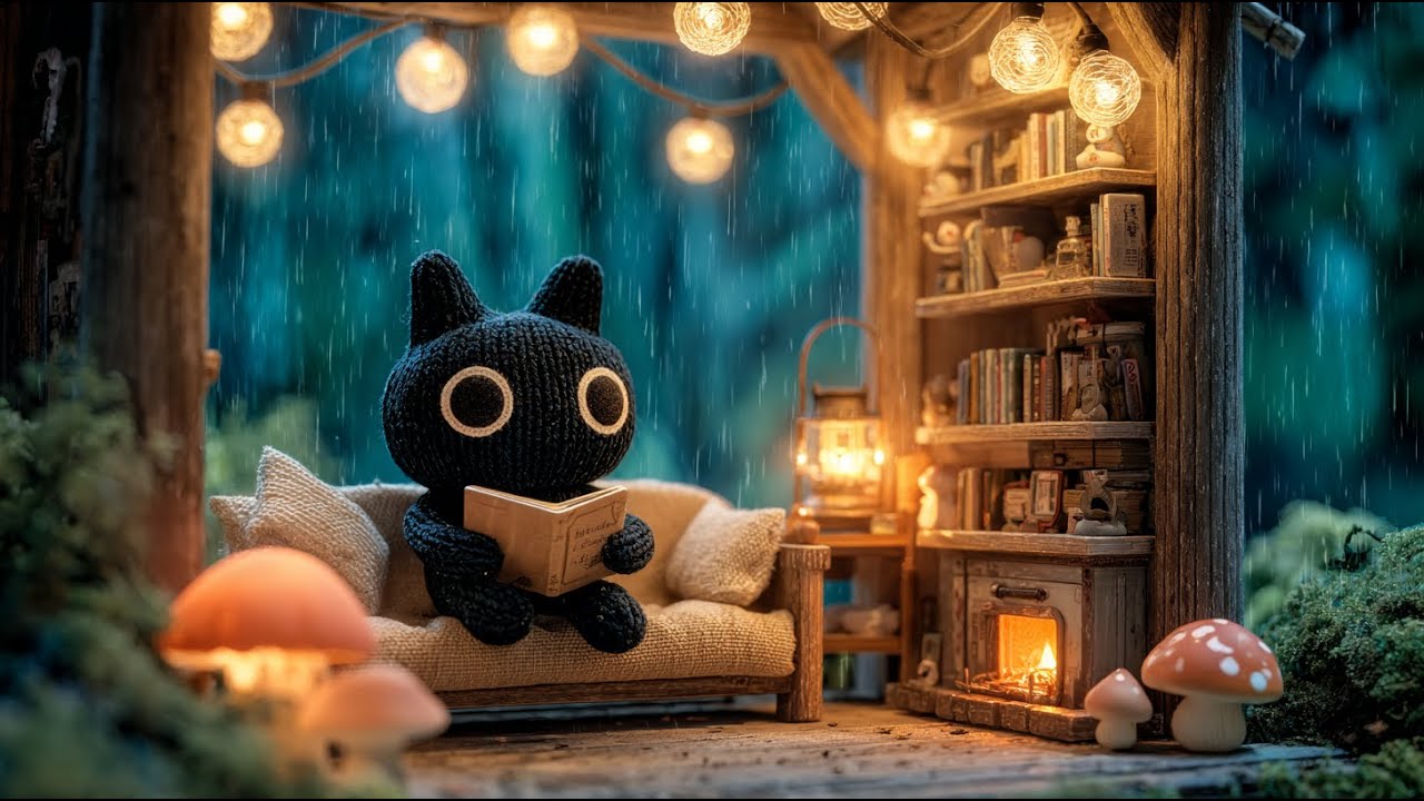 📖 Rainy Reading Nook — Cozy Jazz Lofi for Deep Focus & Relaxation