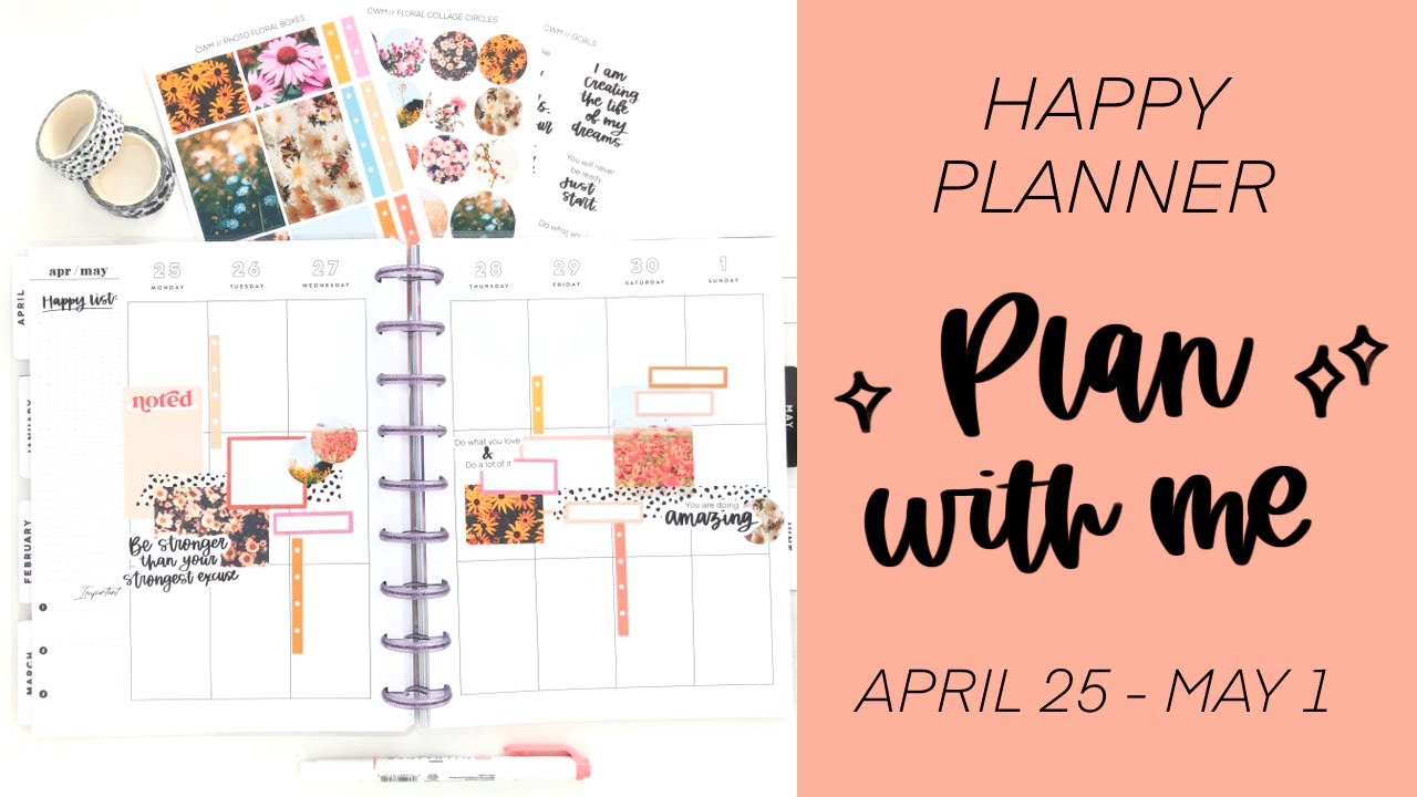 Plan with Me // Classic Happy Planner // April 25 - May 1