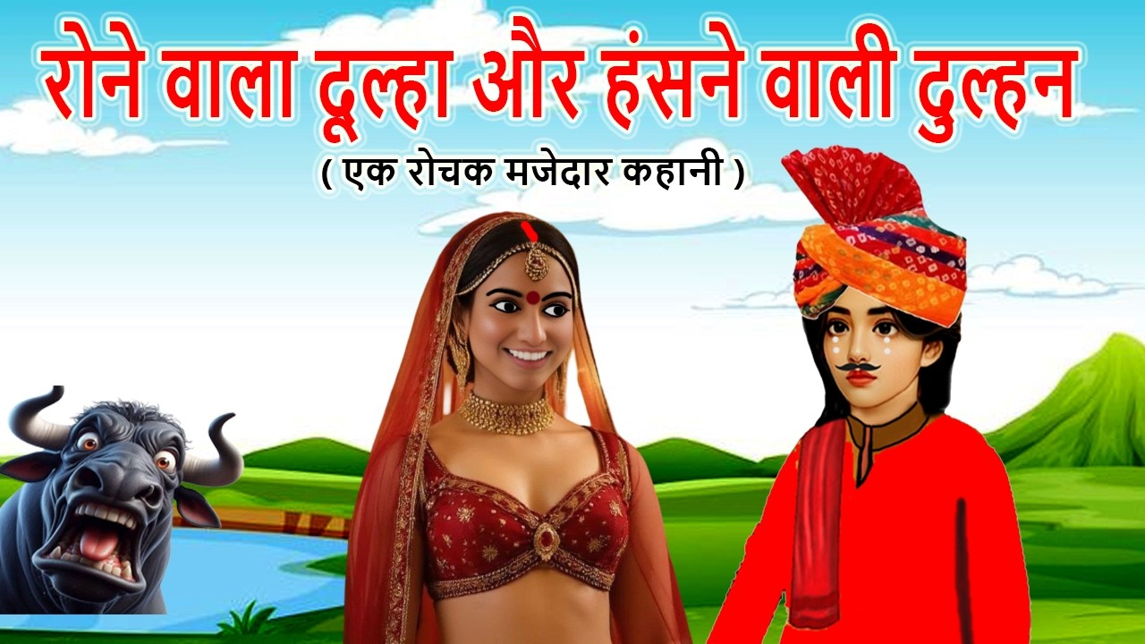 रोने वाला दूल्हा और हंसने वाली दुल्हन | cartoon story | moral story | bedtime | hindi | mann k voice