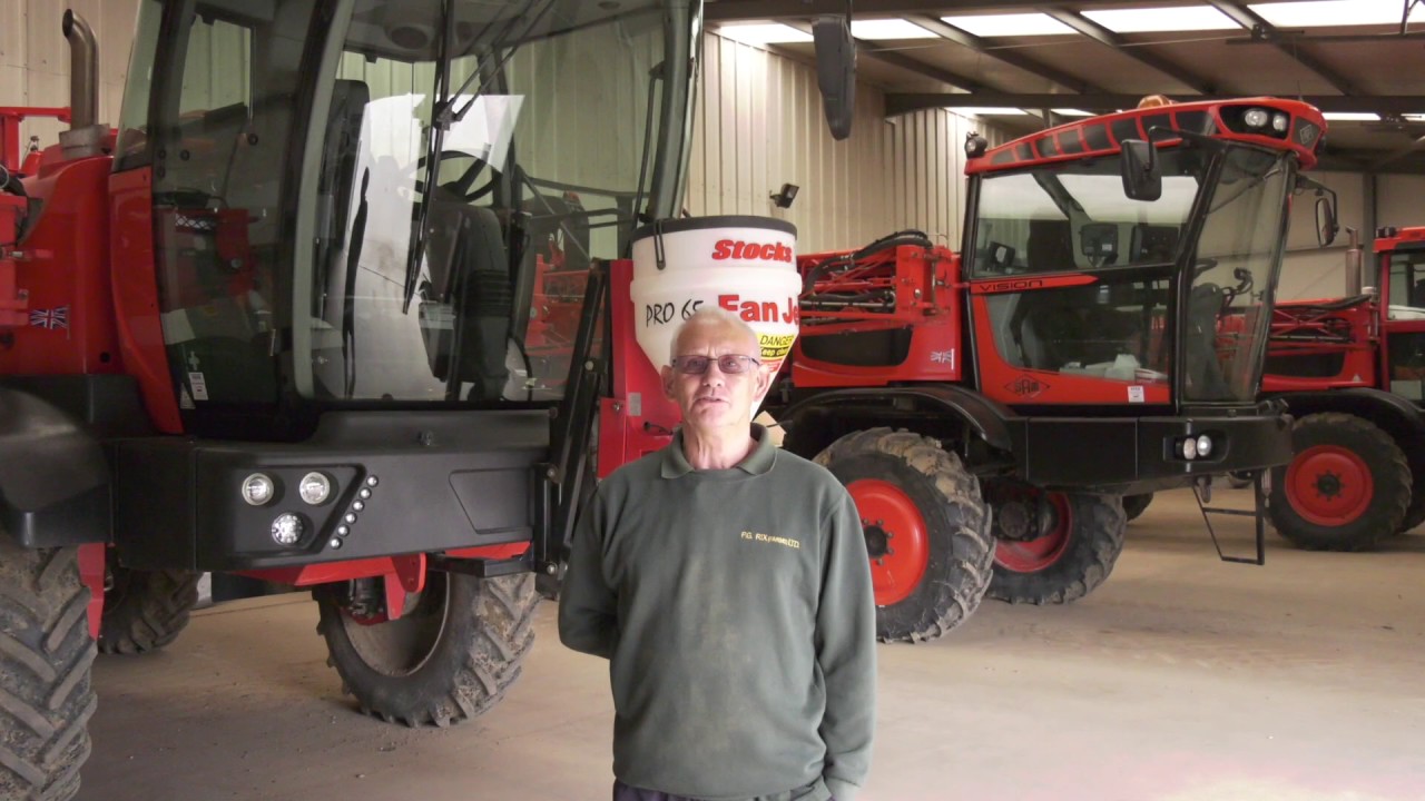 Sands Sprayers Customer testimonial at PG Rix farm