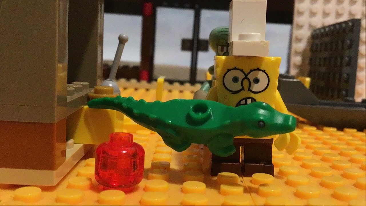 Покадровая анимация LEGO SpongeBob: «Кран-манипулятор»