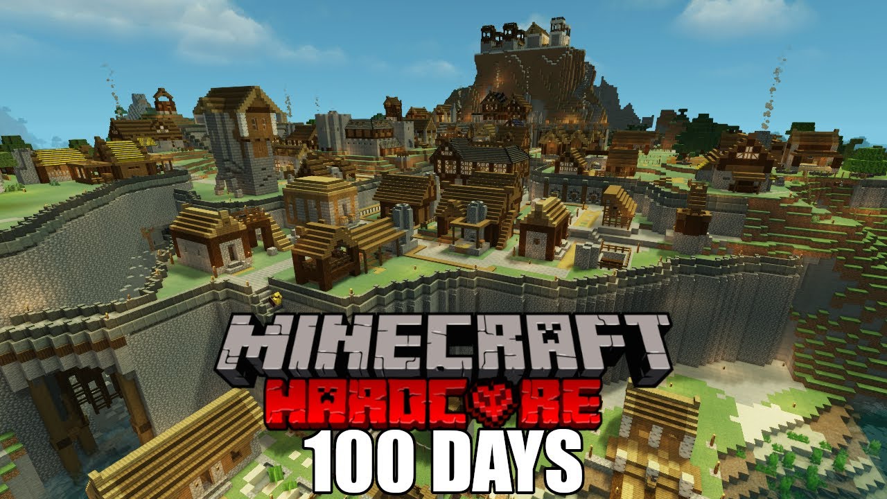 I Spent 100 Days Using NPC's To Build a Huge Civilization In Hardcore Minecraft