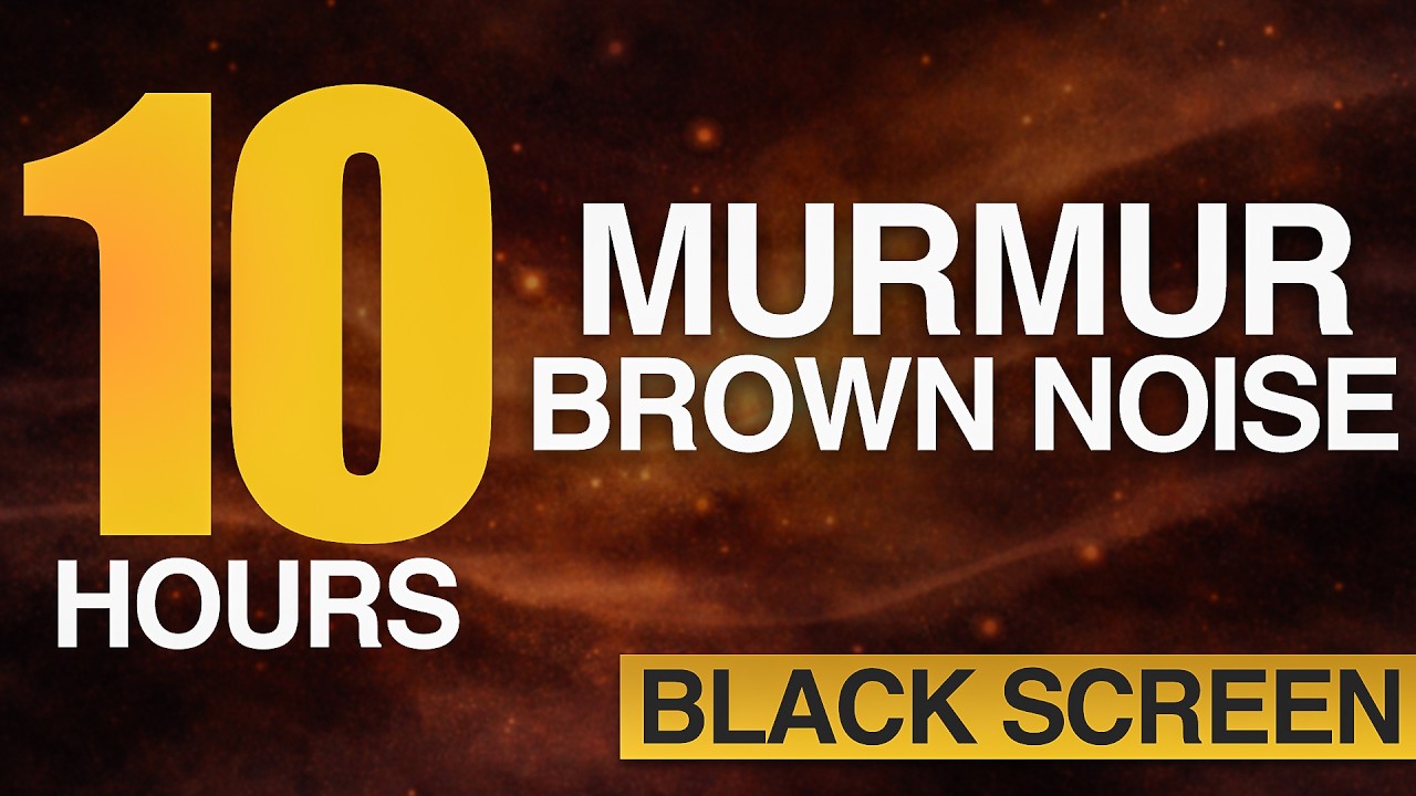 MURMUR BROWN NOISE | Distant Chatter & Rumble | Cognitive Isolation | 10 Hrs | Deep Sleep
