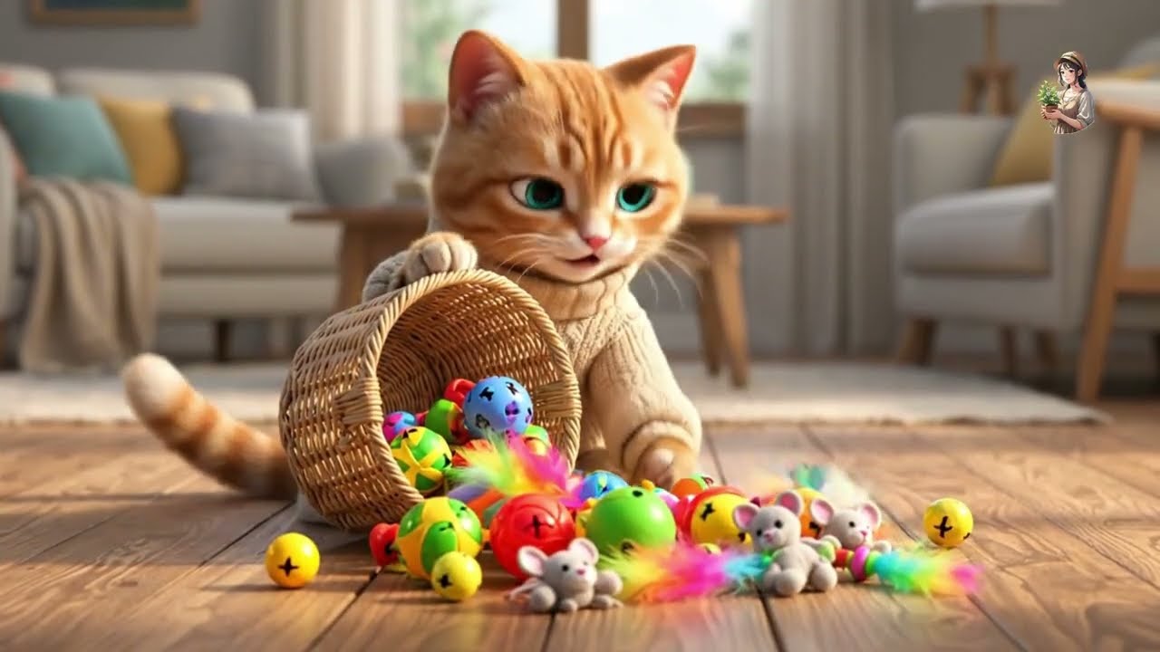 Cat mama douce qui profite joyeusement de son temps avec ses chatons.