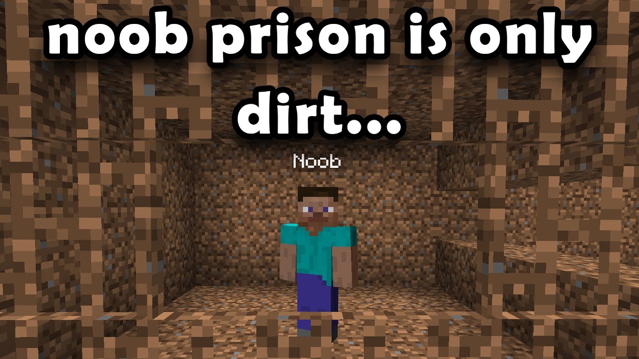 Minecraft but I get sent to NOOB prison