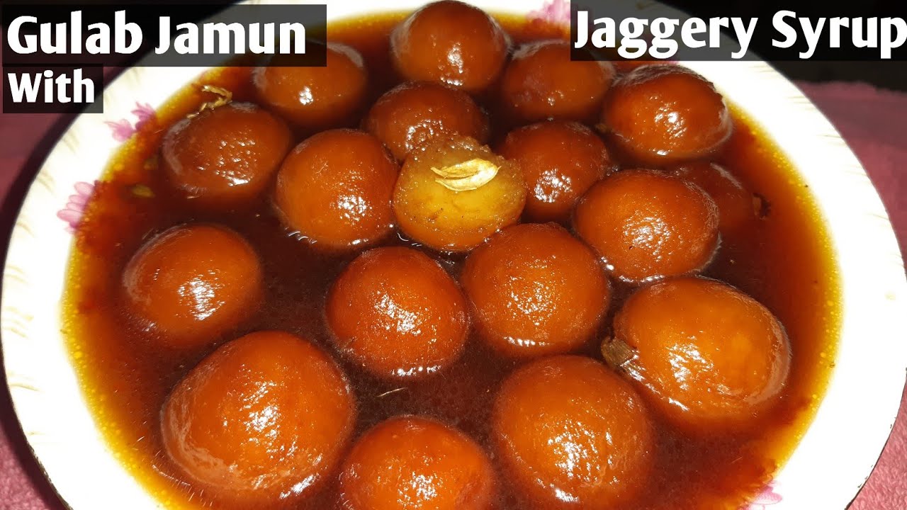 Gulab jamun with jaggery syrup | Jaggery Gulab jamun | Gulab jamun with MTR Instant mix and jaggery