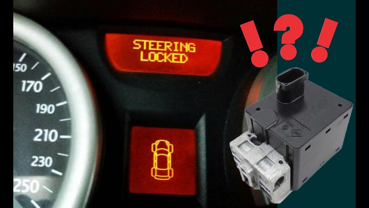 Steering locked -annoying problem at Megane 2 - opening the device