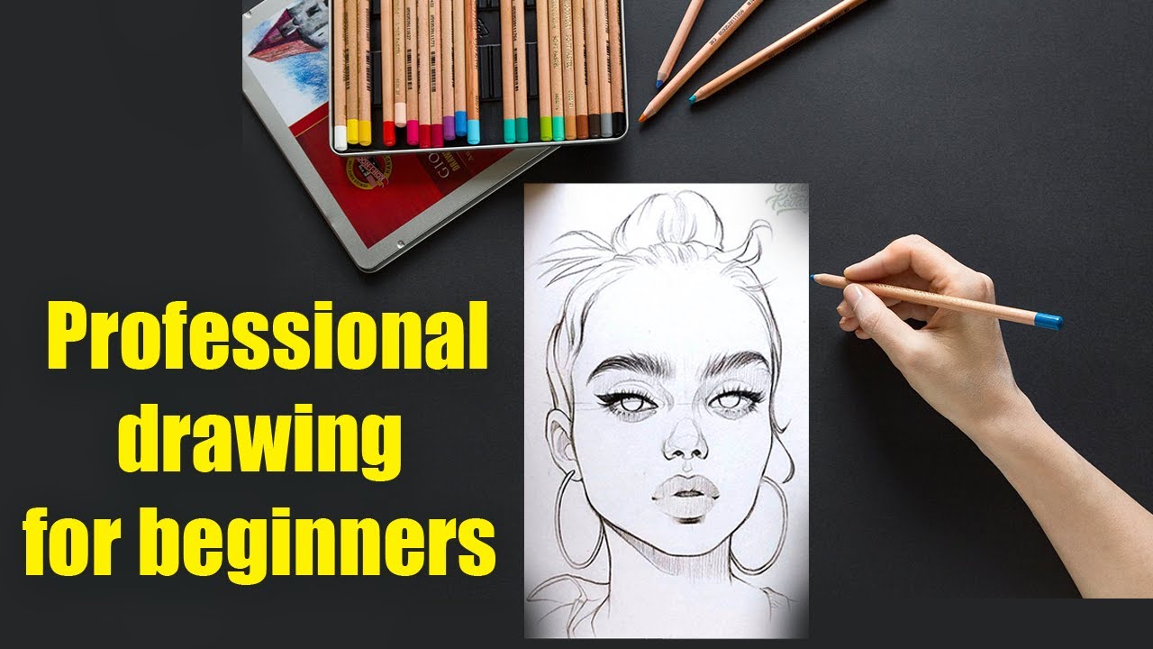 how to Draw a beautiful girl's face easily in 10 minutes..!