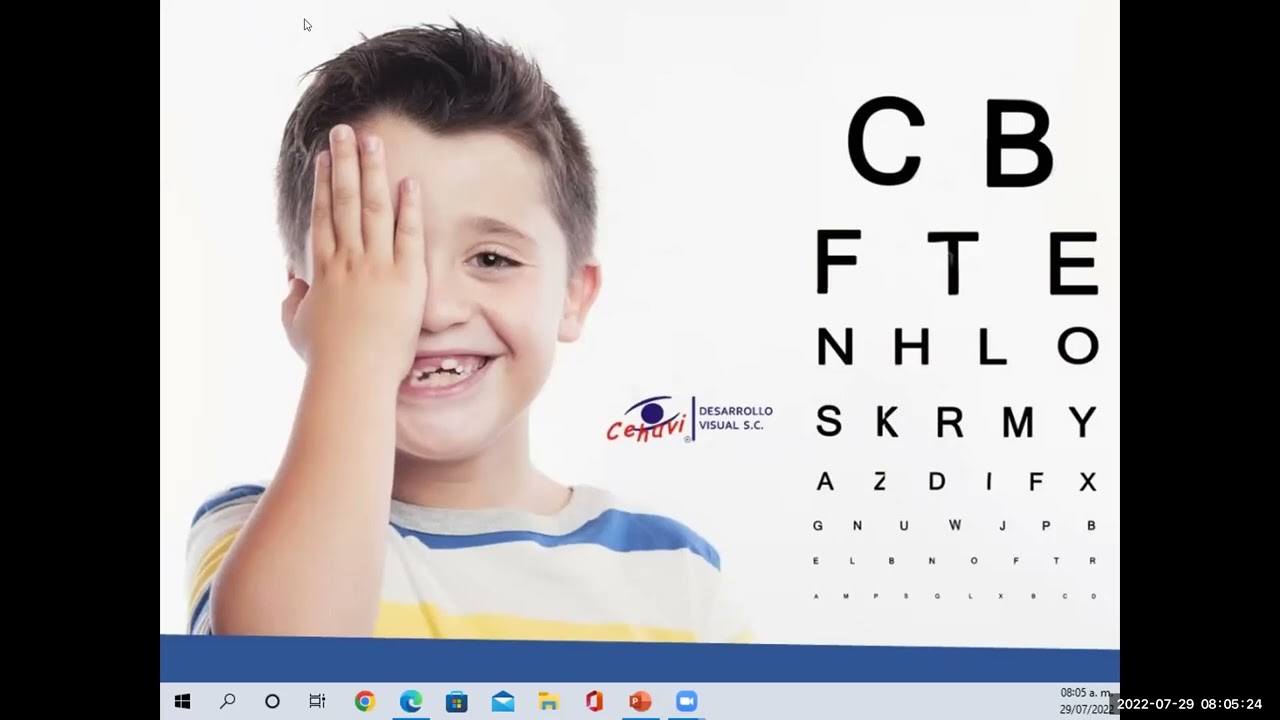 Terapia Visual. Alternativa o Complemento para el Tratamiento de la Ambliopía. 29 Julio 2022.