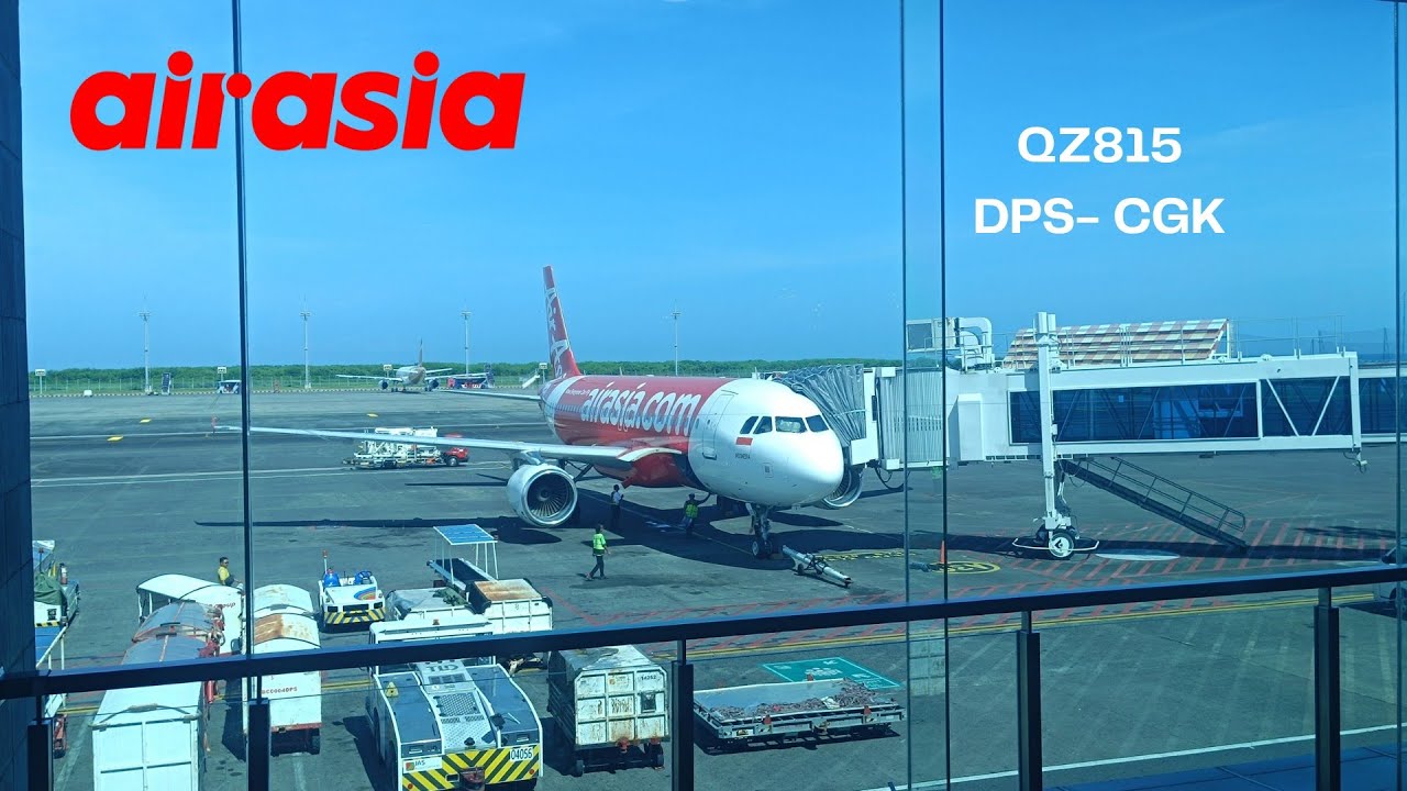 AirAsia QZ815 Airbus A320 review Denpasar Bali (DPS) to Jakarta (CGK)