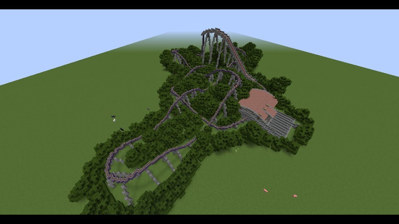Minecraft Roller Coaster Timelapse