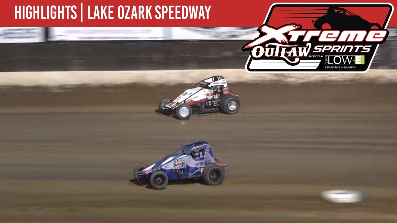 Xtreme Outlaw Sprint Car Series Lake Ozark Speedway June 11, 2022 | HIGHLIGHTS