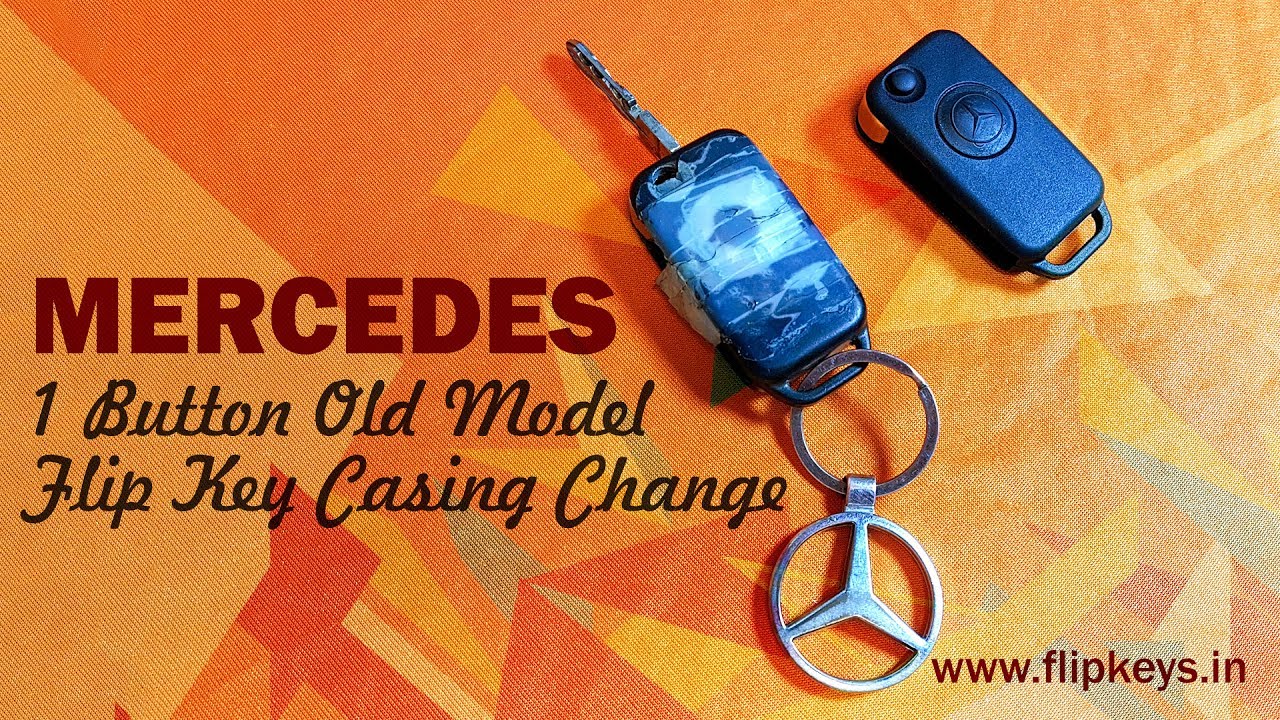 Mercedes 1 Button Flip Key Shell Change
