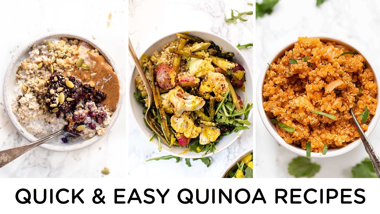 QUICK & HEALTHY QUINOA RECIPES ‣‣ beginner vegan recipes