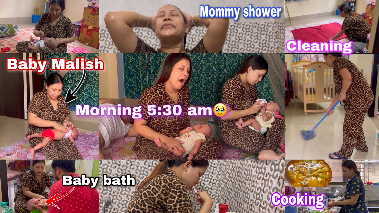 My *Realistic Morning Routine With A Newborn👶 Starts at 5:30am⏰