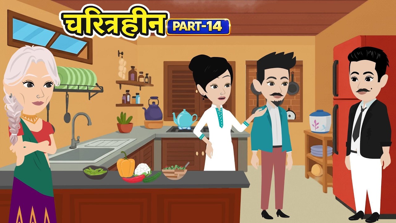चरित्रहीन Part-14 | Charitrhin | Faimly Drama | Hindi Kahaniya | Cartoon Video