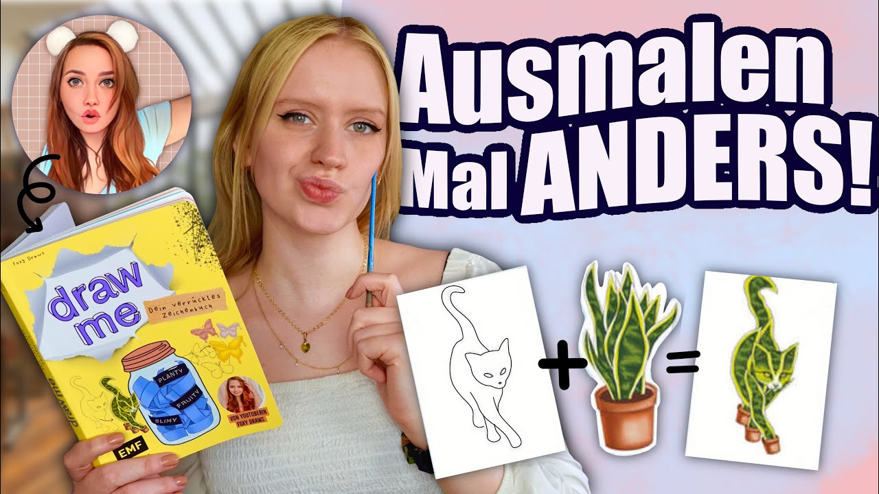 Dieses außergewöhnliche AUSMALBUCH wird euch UMHAUEN! || DRAW ME Kreativbuch von @FoxyDraws im TEST!