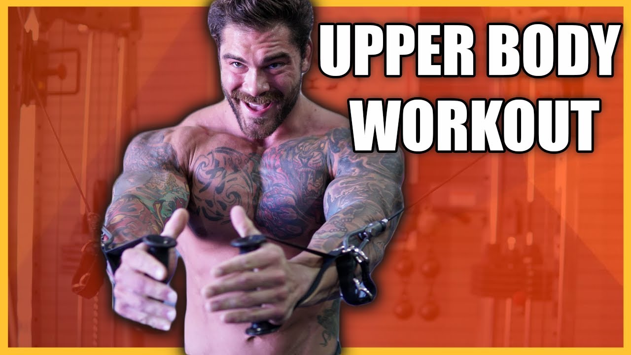 Chest & Back full upper body workout routine (Tough session!)