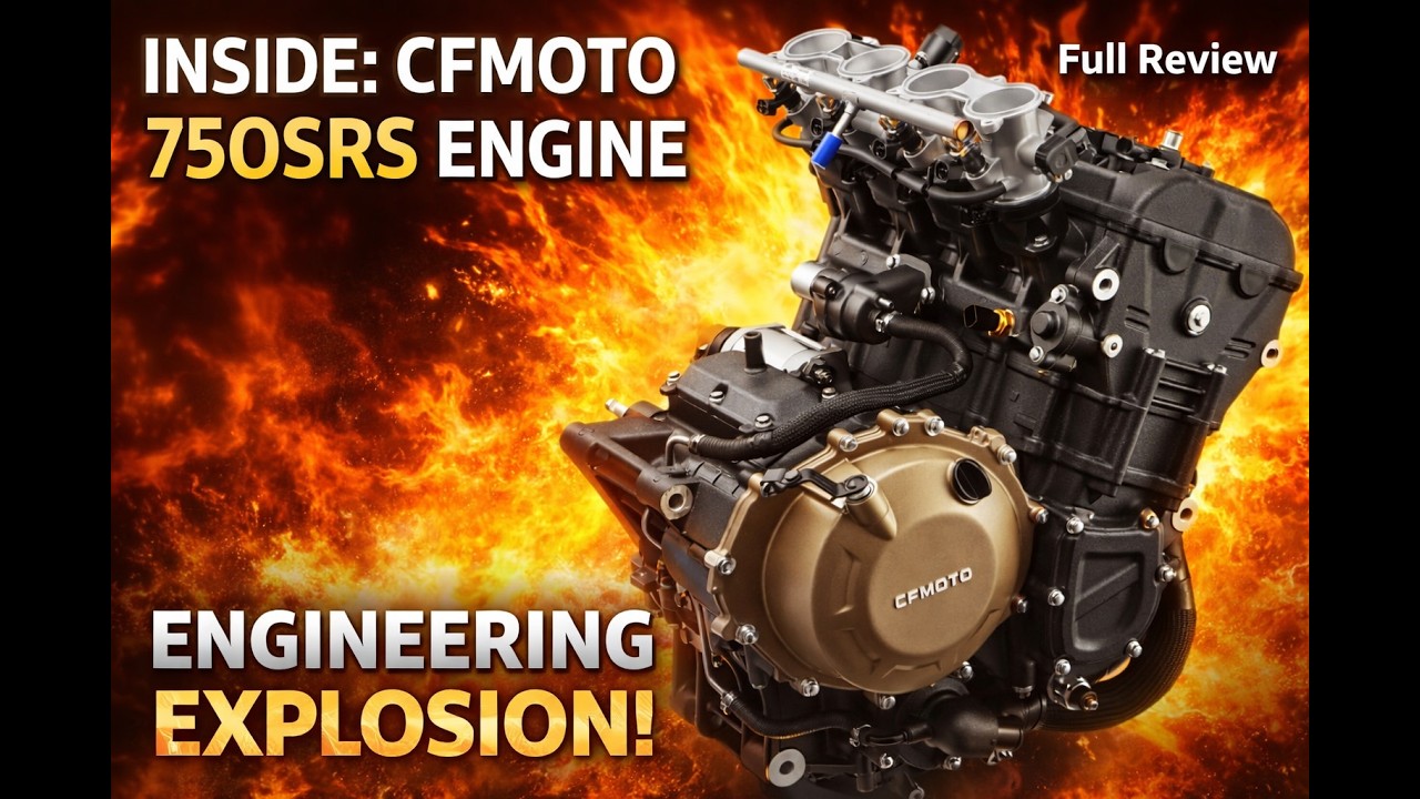 Разборка 4-цилиндрового рядного двигателя CFMOTO 750SR-S: является ли этот 4-цилиндровый двигател...