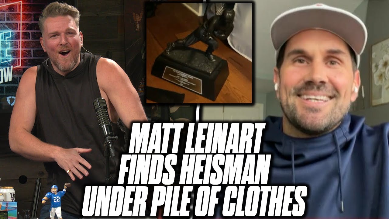 Matt Leinart Finds Heisman Trophy Under Pile Of Clothes In Closet | Pat McAfee Reacts