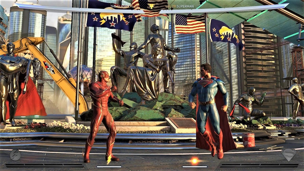 VERY HARD - The Flash VS Superman INJUSTICE 2 level handicap & competitive mode Battle Match PS4
