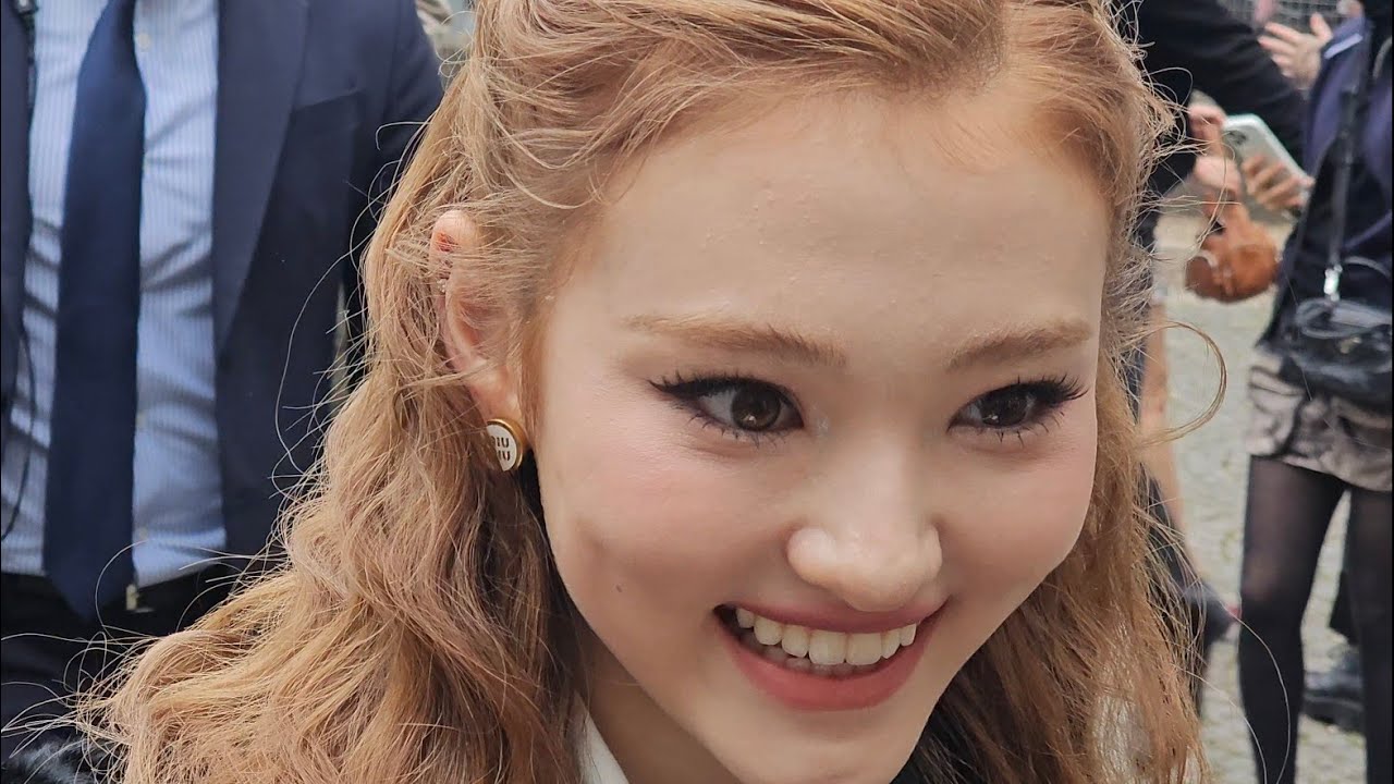 MEOVV Ella Gross leaving Miu Miu event for the Paris Fashion Week