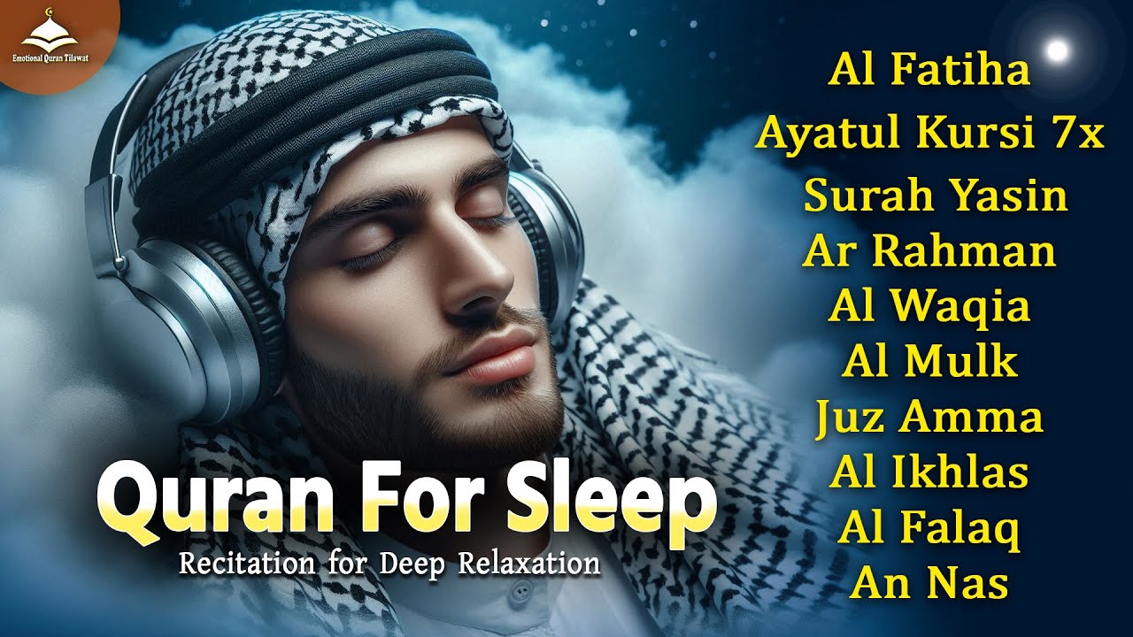 Blessing Quran Before Sleep | Al-Fatiha,Ayatul Kursi,Surah Ar-Rahman, Al-Mulk, Yasin | Alaa Aqel