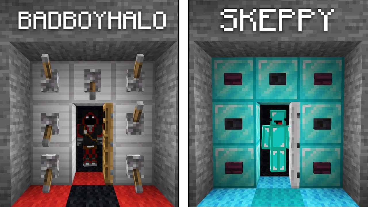Skeppy против BadBoyHalo ESCAPE ROOM Build Battle - Minecraft