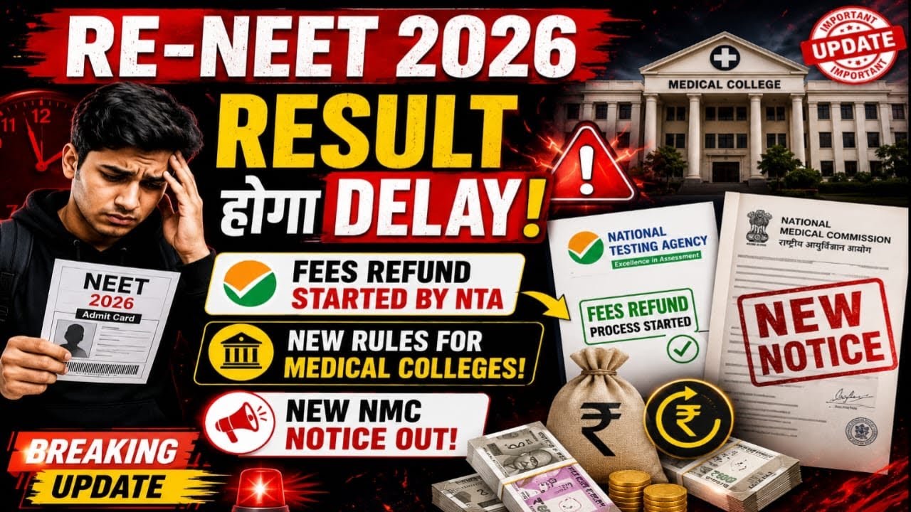 RE-NEET 2026 RESULT DELAYING!|NEW NMC & NTA NOTICE OUT!|#reneet#nta #nmc #neetnews#breakingnews#neet