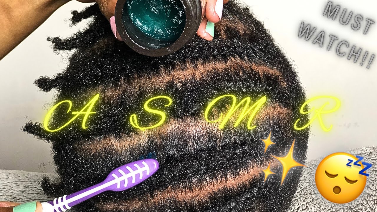 Asmr✨😴 Oiling and Greasing Your Scalp Between Cornrows |Head massage || No Talking #asmr