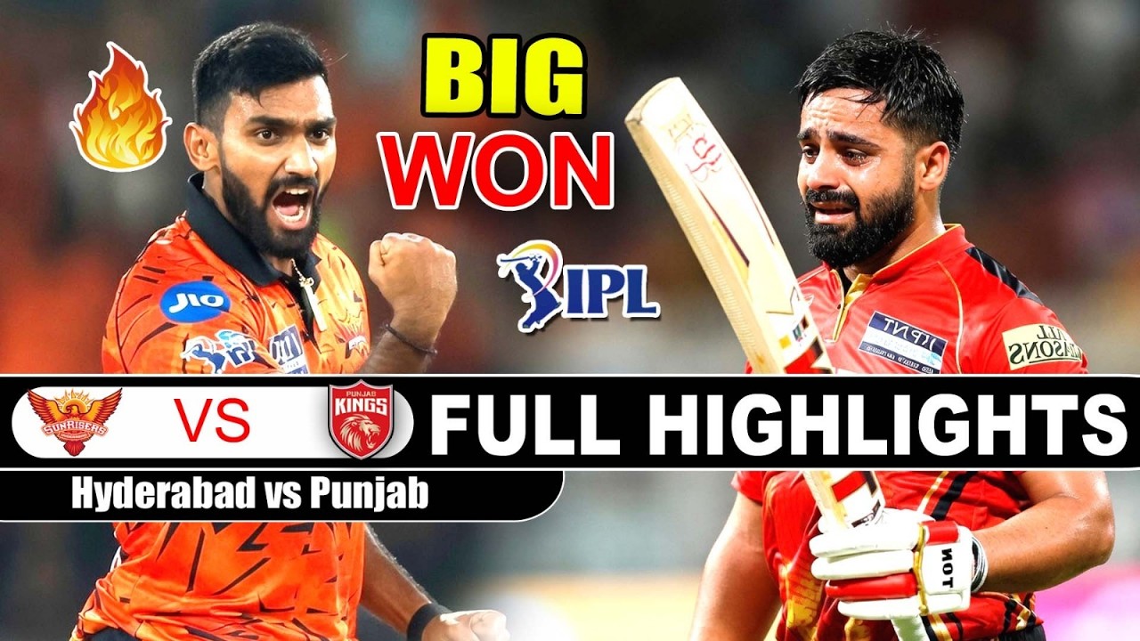 Обзор 49-го матча IPL 2026 между командами Sunrisers Hyderabad и Punjab Kings | SRH Vs PBKS