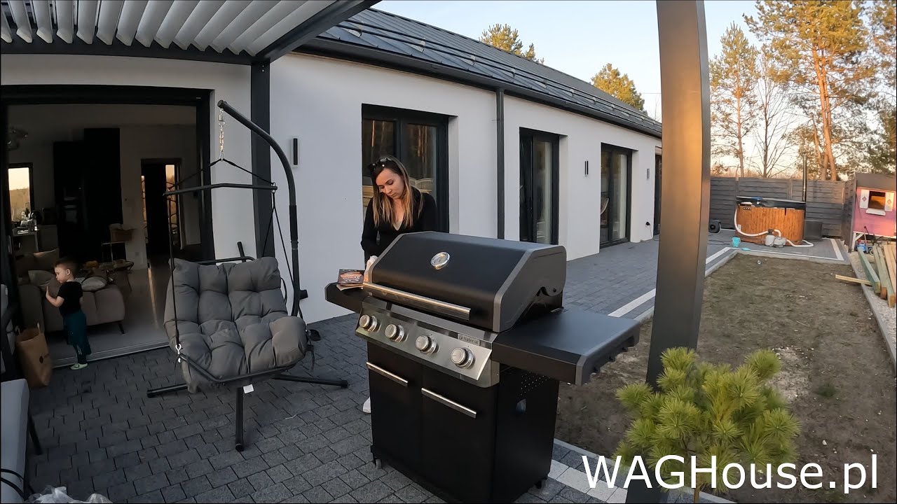 Pierwsza kolacja na tarasie :) Pergola ogrodowa