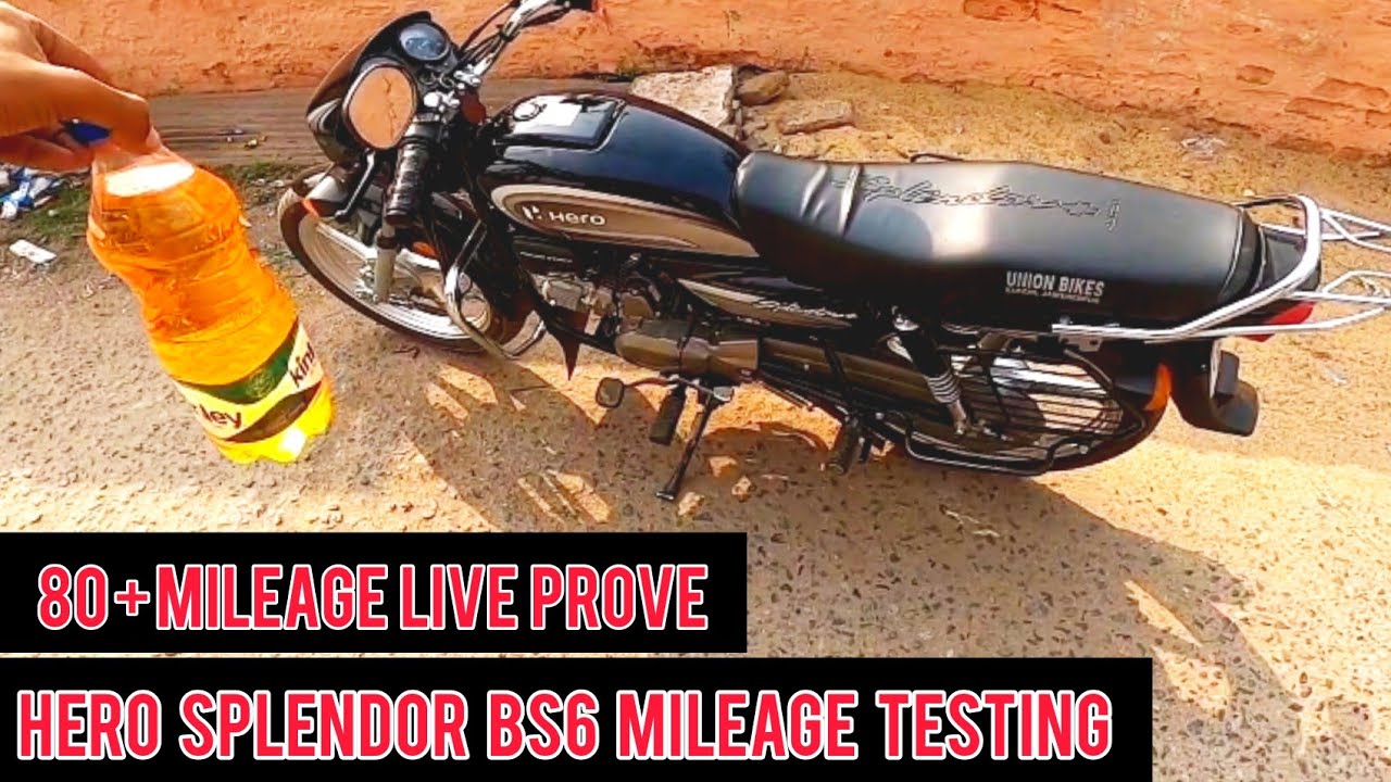 HERO SPLENDOR PLUS BS6 Fi MILEAGE Test 100 %( Real mileage test  )