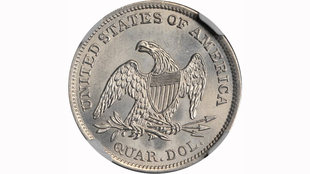 1838 Seated Liberty Quarter. No Drapery. Open Claws Reverse. MS-65 (NGC). Lot: 7312