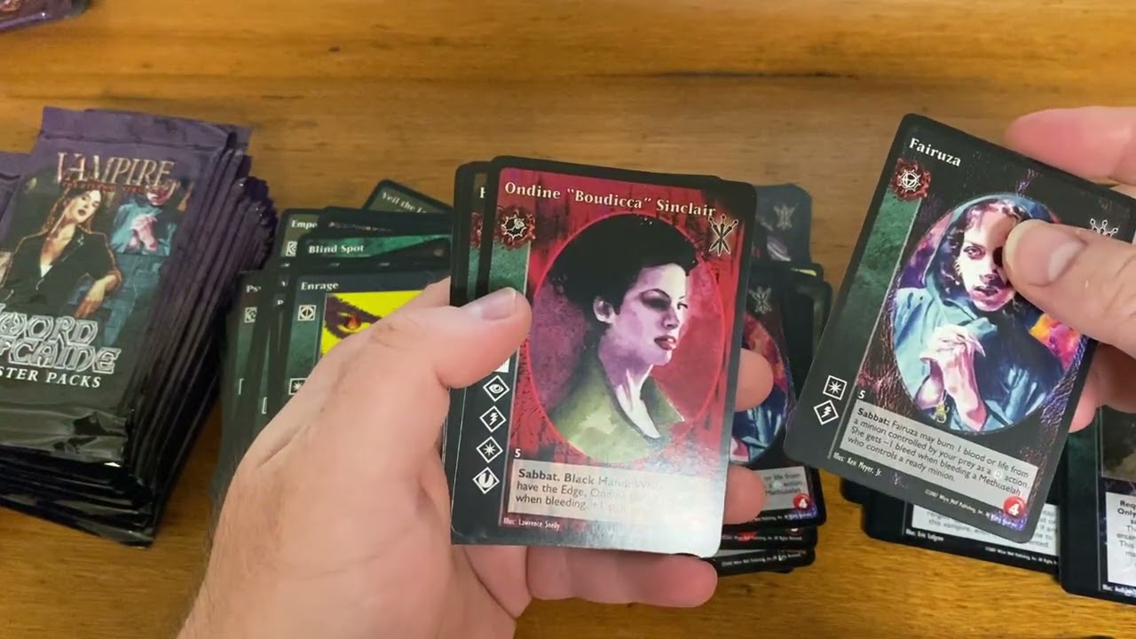 Vampire: the Eternal Struggle TCG Unboxing - Sword of Caine