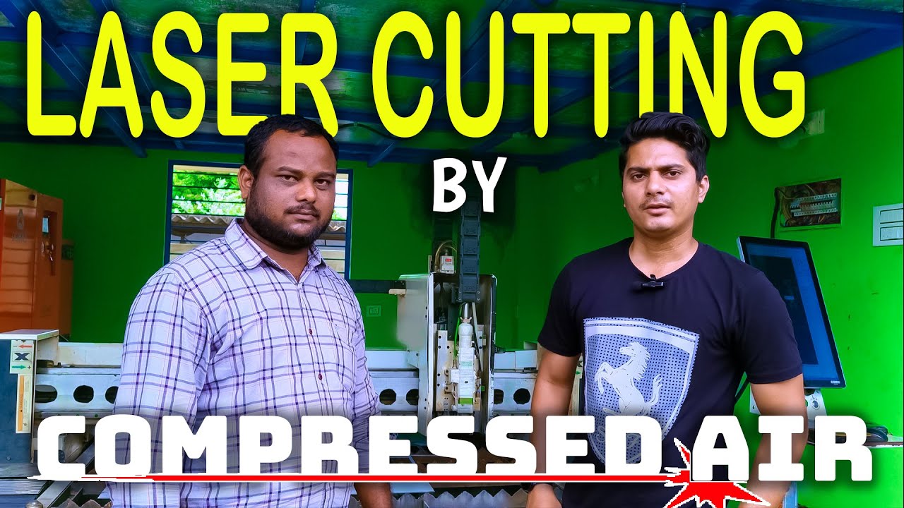 1000W LASER CUTTING MACHINE WITH SCREW COMPRESSOR SETUP ( 16 BAR PRESSURE )