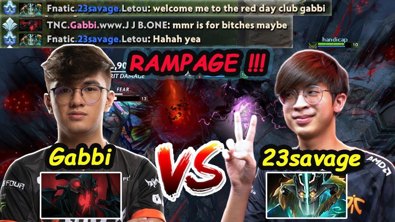 Friendly Talk but Serious Game TNC Gabbi [Shadow Fiend] vs Fnatic 23savage [Juggernaut] Dota 2 7.24