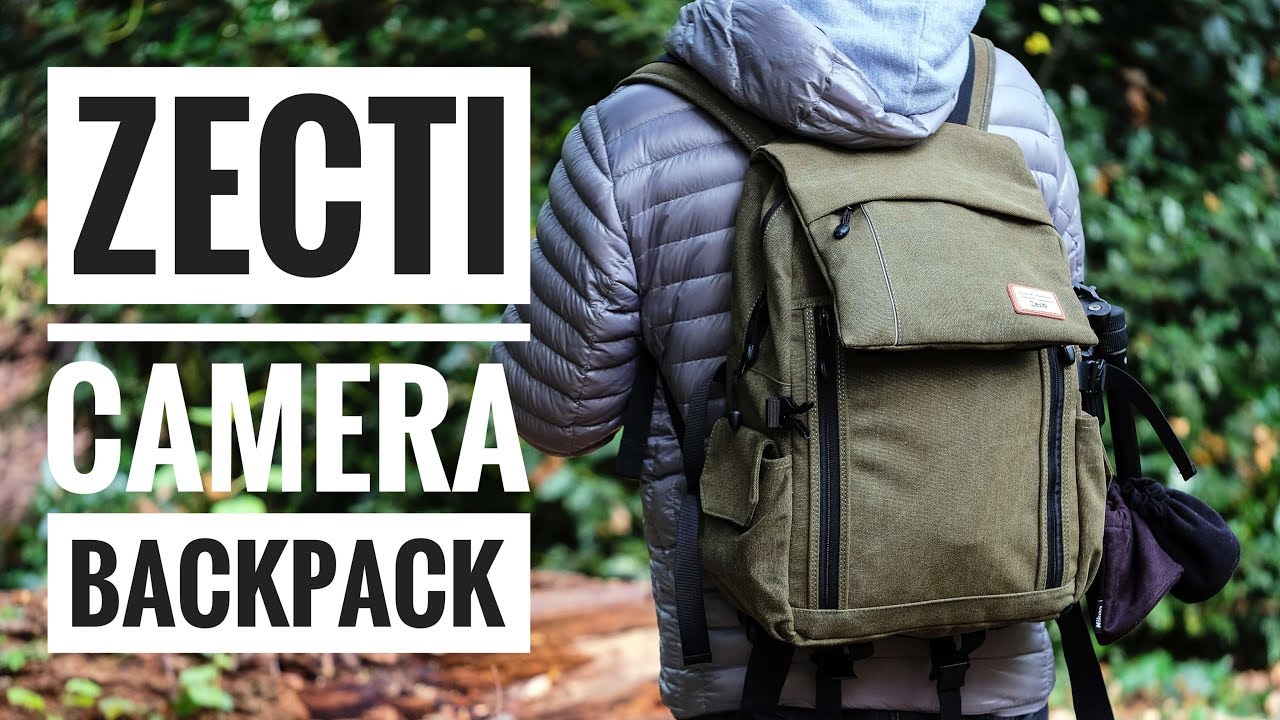 Zecti Waterproof Canvas Camera Backpack