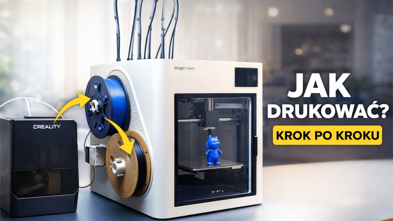 SNAPMAKER U1 W AKCJI DRUKOWANIE ZŁOŻONEGO MODELU KROK PO KROKU
