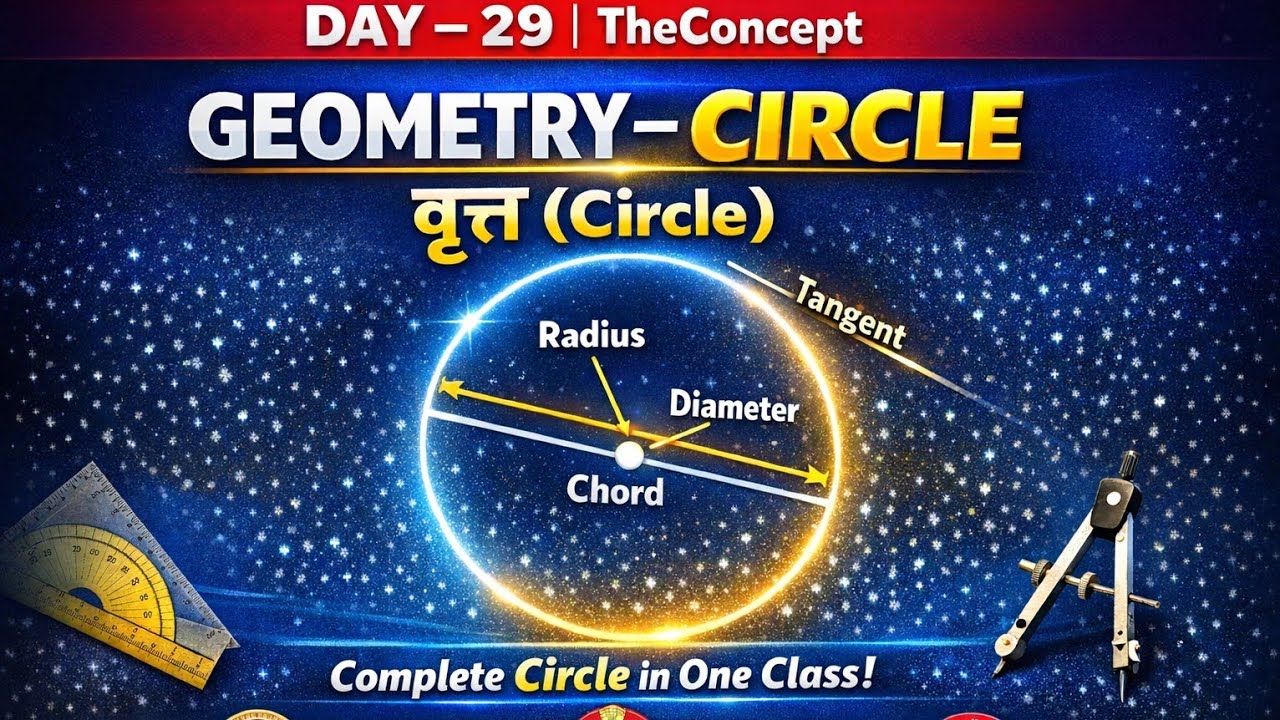 Geometry -Circle | वृत्त | Concept + Theorems | By nigam sir @theconcept18 