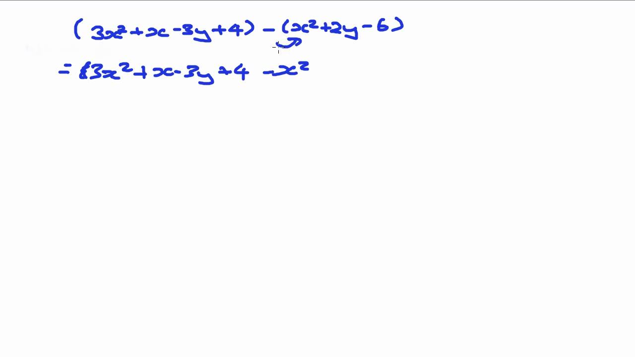 Algebraic Manipulation