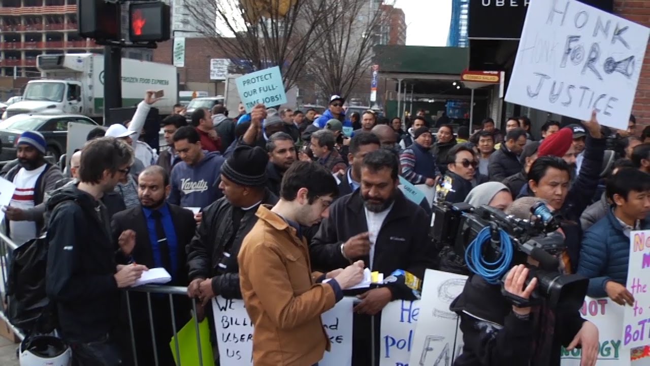 Uber Drivers Protest Price Cuts