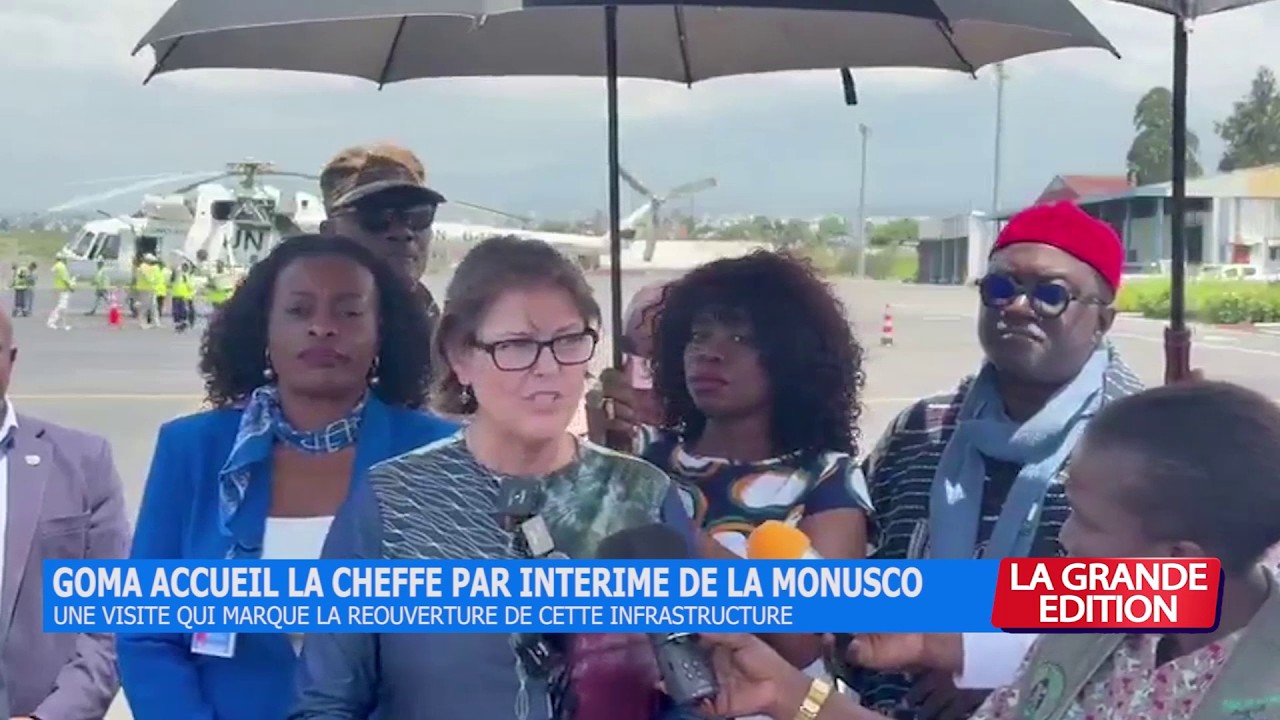 LE JOURNAL : UN HÉLICOPTÈRE DE LA MONUSCO ATTERRIT À L'AÉROPORT DE GOMA
