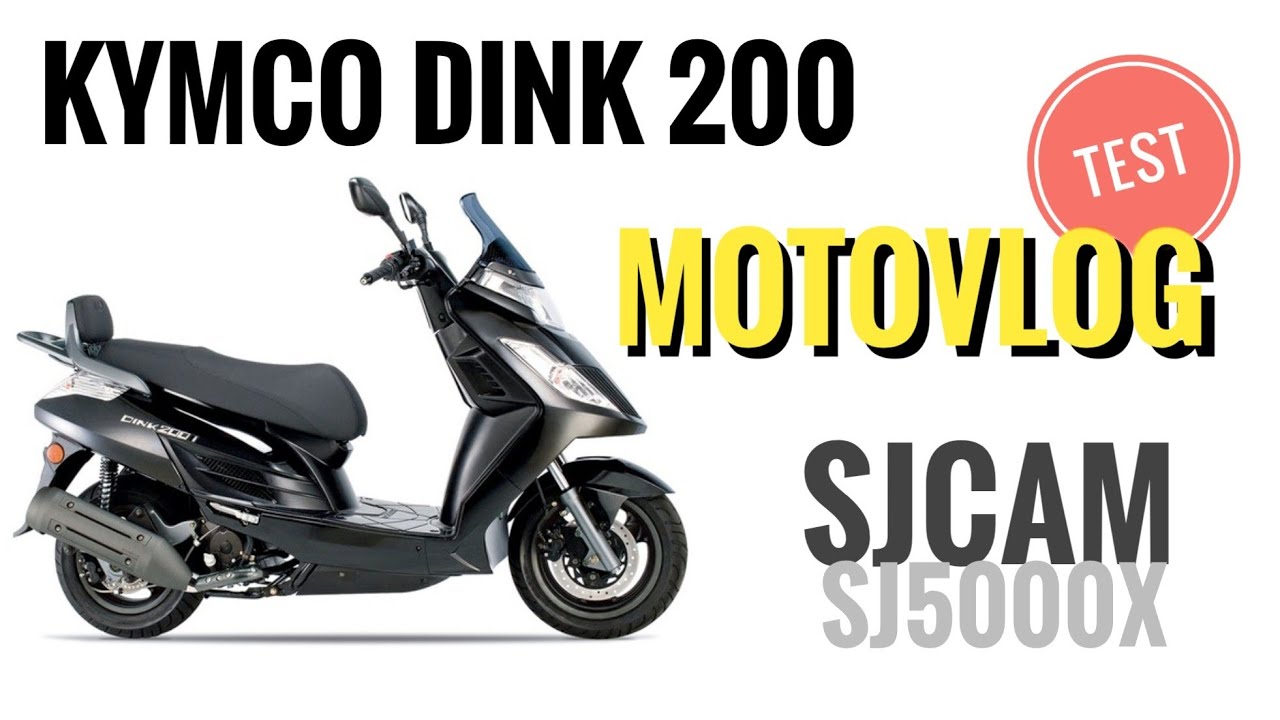 MotoVlog | Kymco Dink 200i | Sjcam Sj5000x