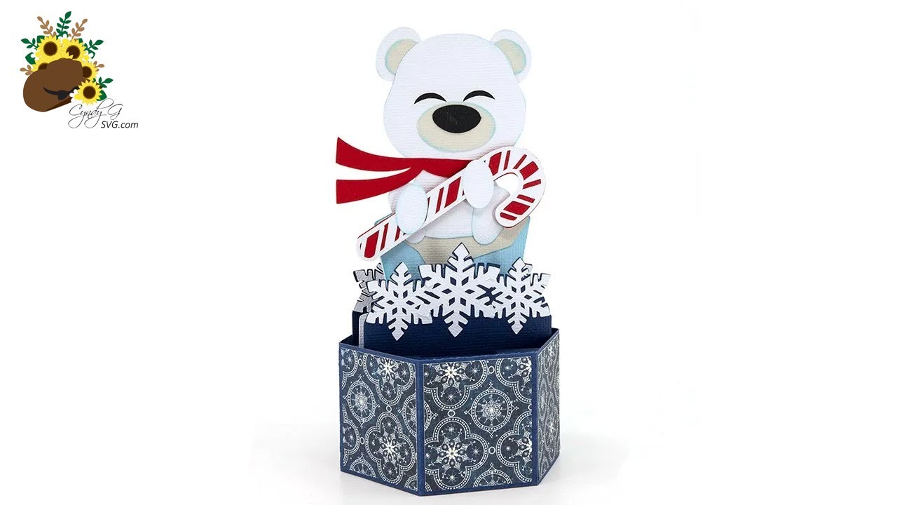 Polar Bear Pop Up Card SVG Assembly Tutorial