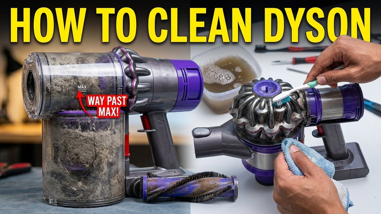 Как почистить пылесос Dyson