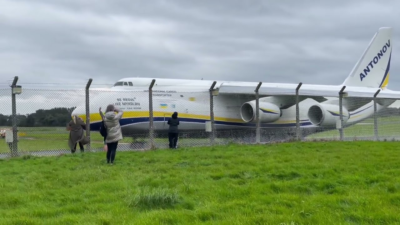 Antonov AN124-100 M departing Belfast International Airport, Saturday 14th September 2024