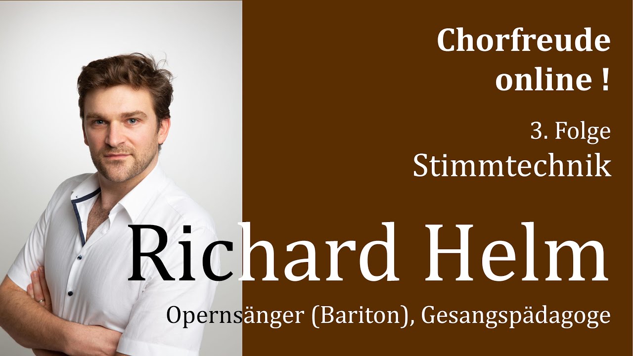 Chorfreude online ! mit Richard Helm (Zoom-Video)